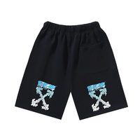 Off-White Off-W Monogram Shorts - Negro Cielo Blanco