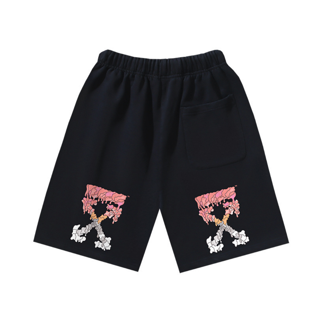 Off-White Off-W Monogram Shorts - Blanco Estrellas Rojo Blanco