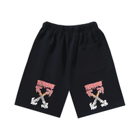 Off-White Off-W Monogram Shorts - Blanco Estrellas Rojo Blanco
