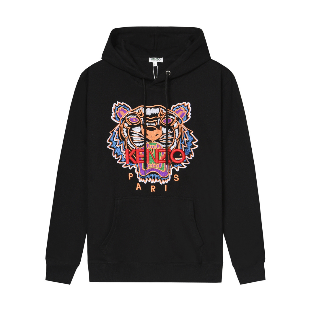 Tiger Monogram Hoodie Negro Tigre