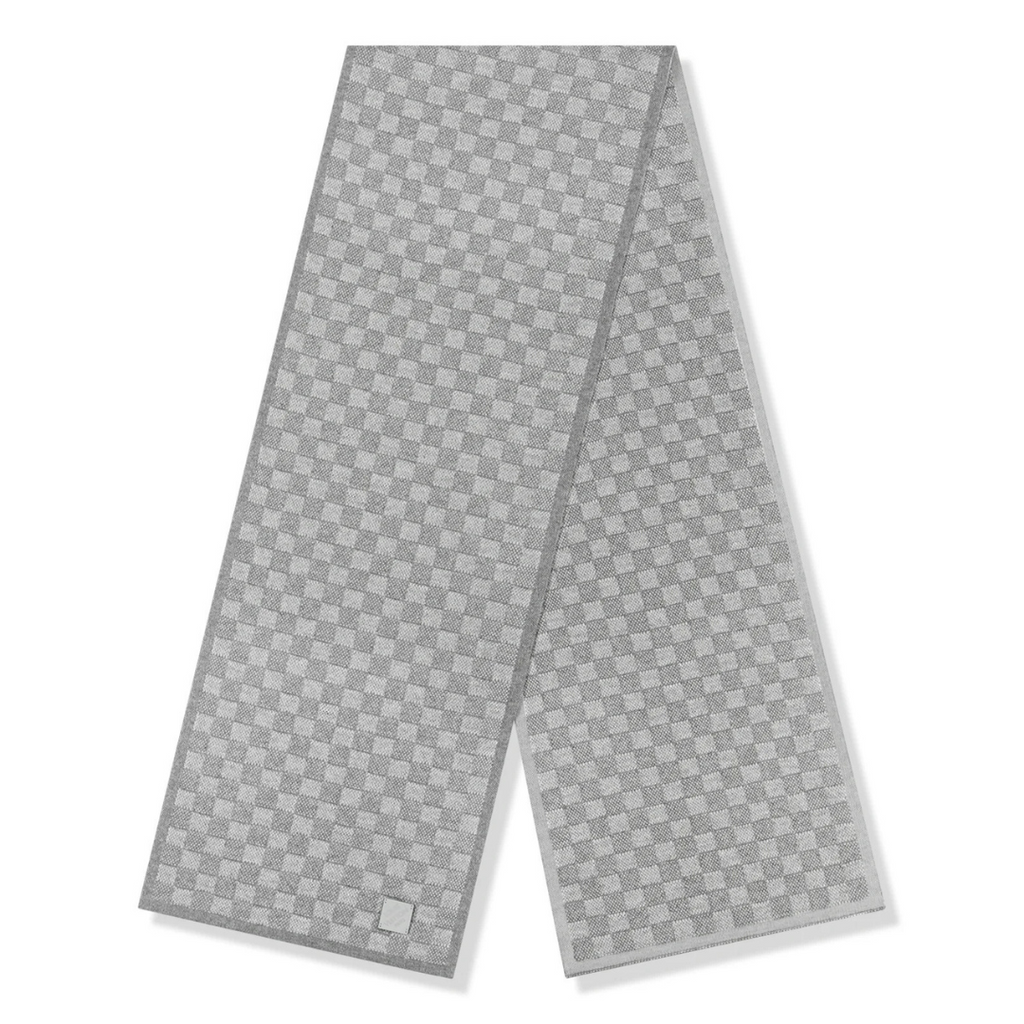 Monogram Grey Scarf & Beanie