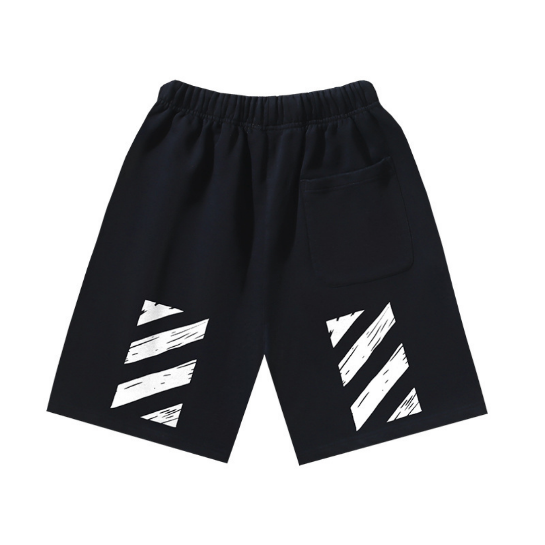 Off-White Off-W Monogram Shorts - Negro Negro Blanco Rectangulo