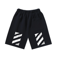 Off-White Off-W Monogram Shorts - Negro Negro Blanco Rectangulo