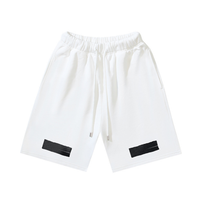 Off-White Off-W Monogram Shorts - Blanco Liso Blanco Logo Negro
