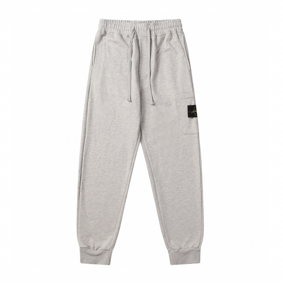 Conjunto Stone Island Gris Blanco Cremoso Punto Negro