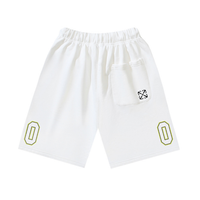 Off-White Off-W Monogram Shorts - Negro Negro Logo Blanco