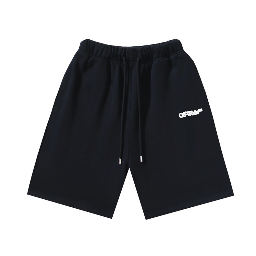 Off-White Off-W Monogram Shorts - Negro Negro Blanco Logo