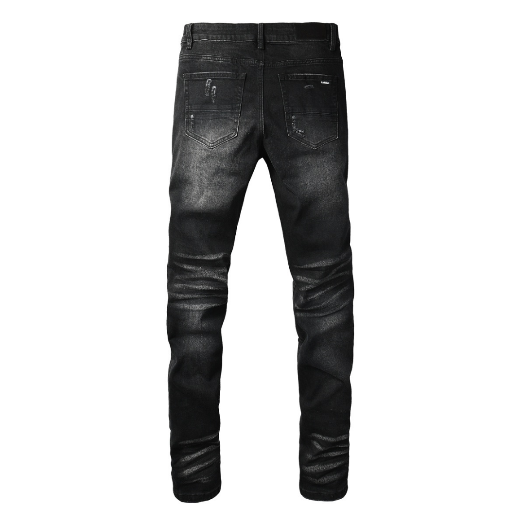 Amr Bandana Black Ripped Jeans Negro