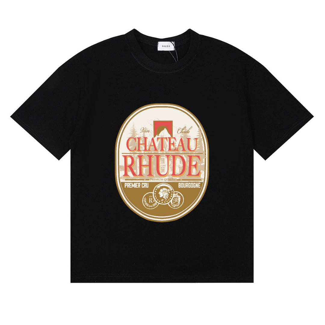 Camiseta Rh*de Beige Blanco Chateau Rhude