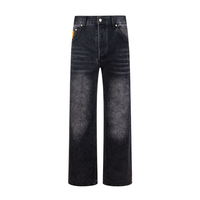 Monogram Jeans Negro Tornillos