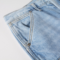 Amr Blue Patch Flared Jeans Azul