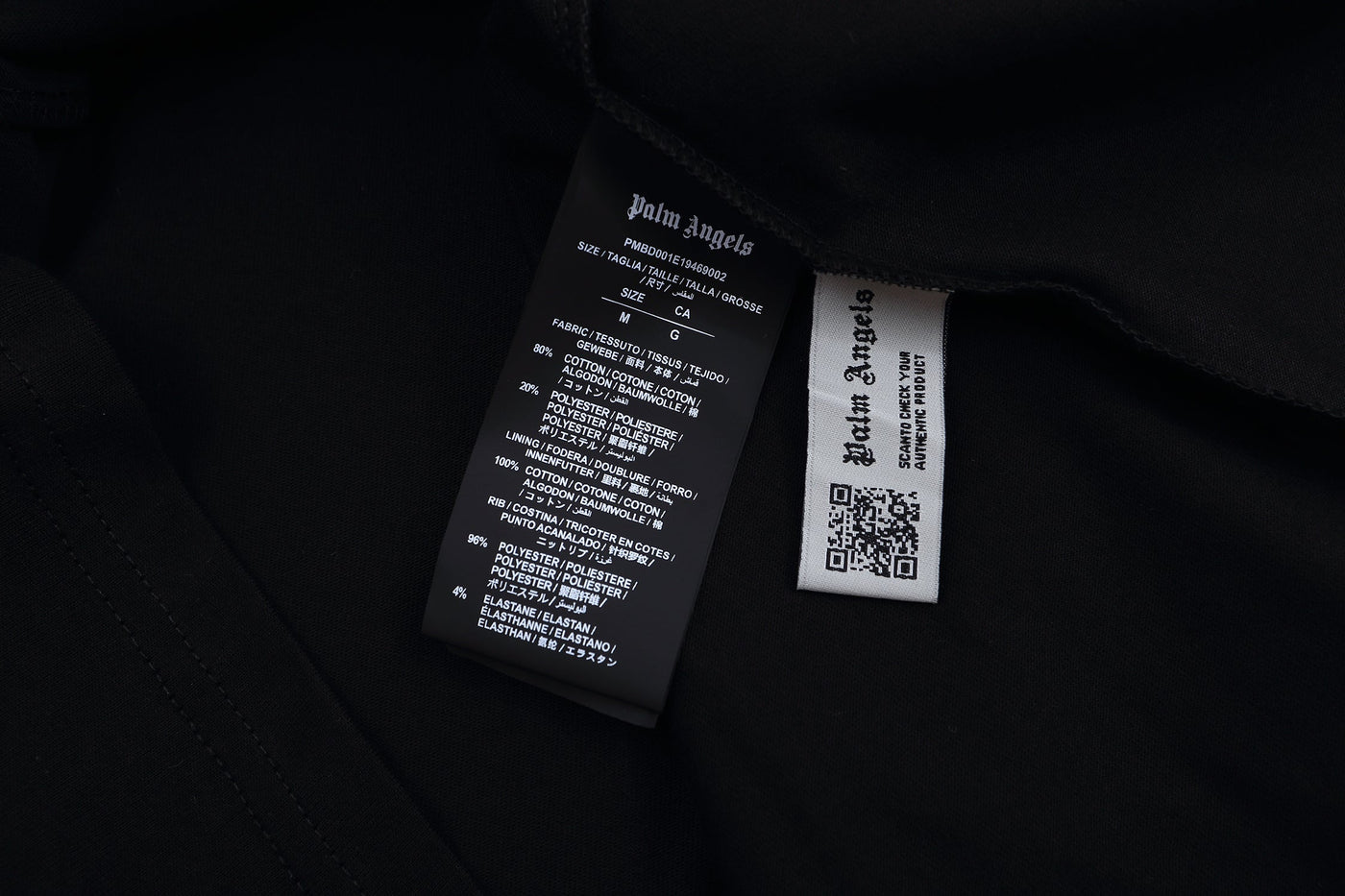 Palm Angels Palm Paris T-shirt - Negro Angels Negro Blanco