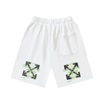 Off-White Off-W Monogram Shorts - Negro Camo Negro Blanco