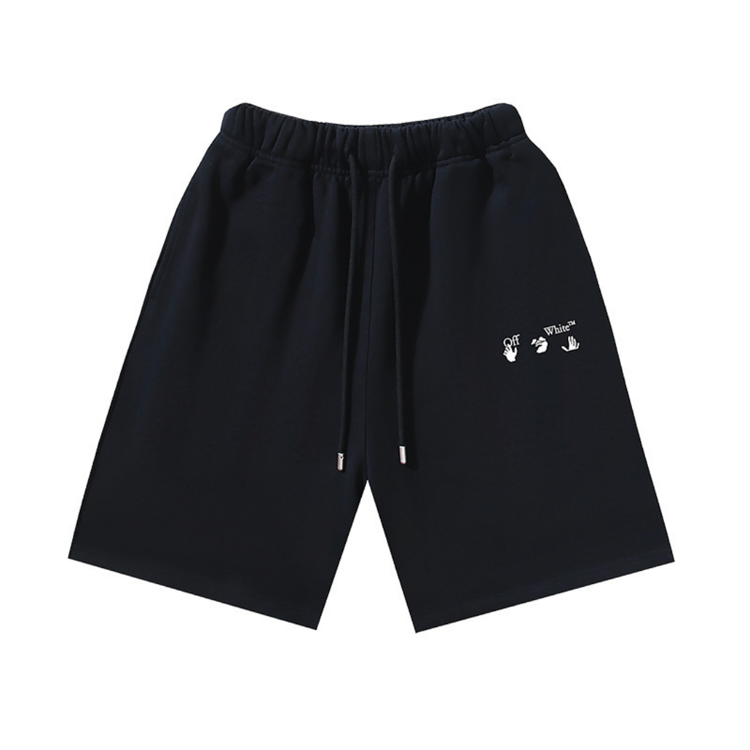 Off-White Off-W Monogram Shorts - Blanco Blanco Camo
