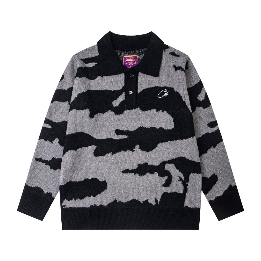 Rules The World Alcatraz Sweater Camo Gris