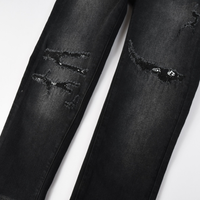 Amr Bandana Black Ripped Jeans Negro