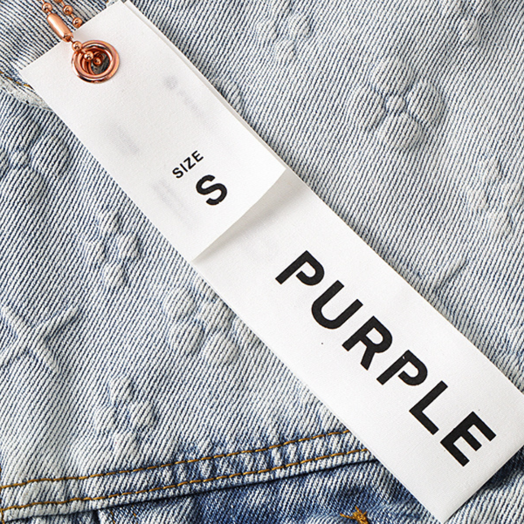 Pantalon Purple Brand Lavado Claro Roturas 5