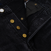 Monogram Jeans Negro Tornillos