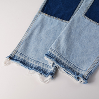 Amr Blue Patch Flared Jeans Azul