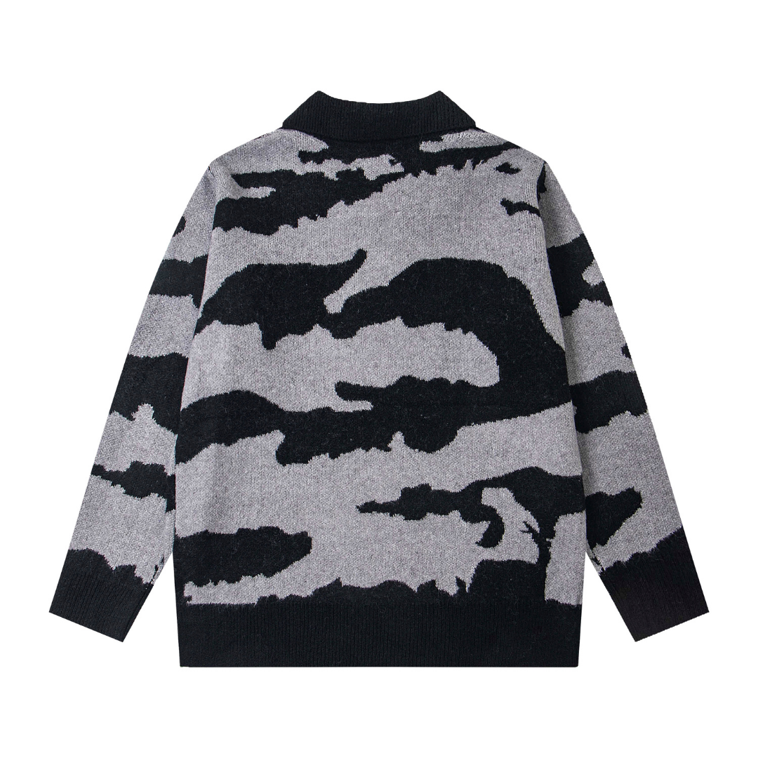 Rules The World Alcatraz Sweater Camo Gris