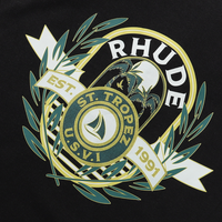 Camiseta Rh*de Negro Negro Logo Verde