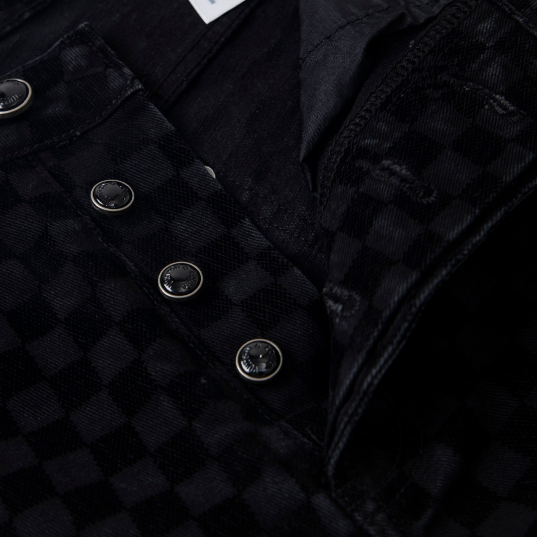 Monogram Jacket Negro Checkered