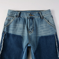 Amr Blue Patch Flared Jeans Azul 2