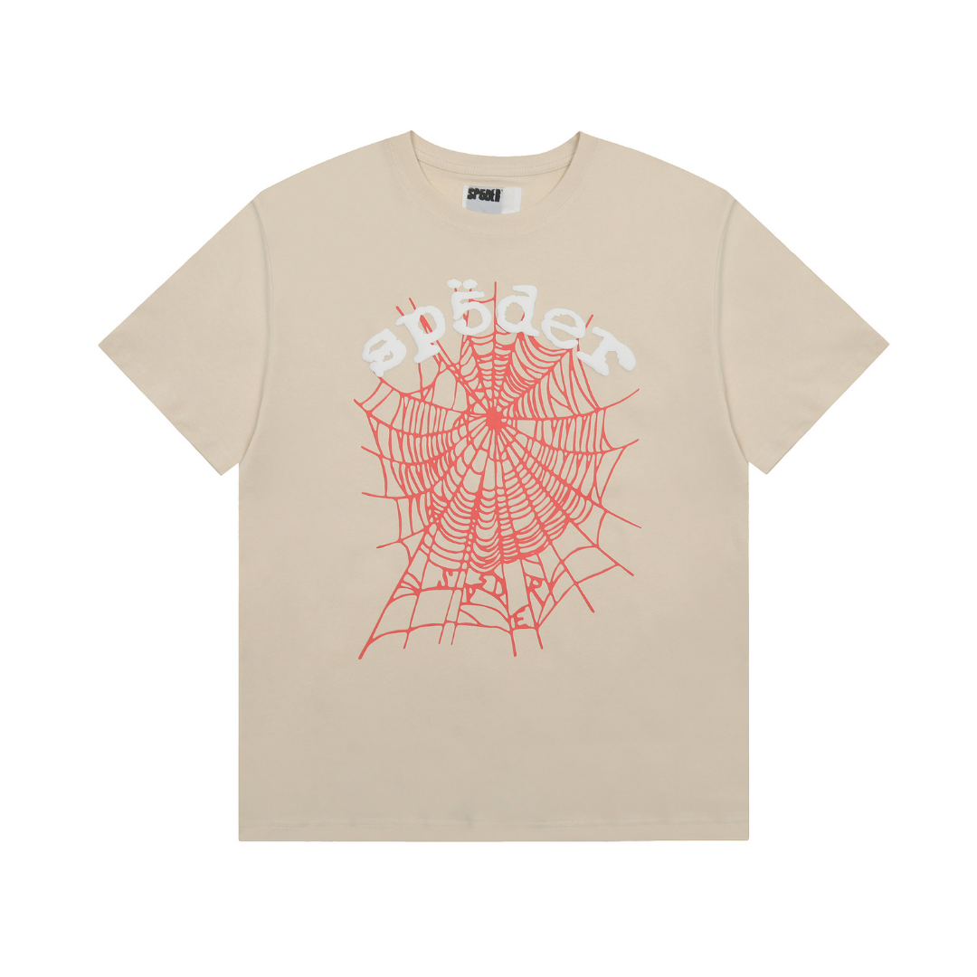 Camiseta Sp5der Cielo Blanco Arana Roja