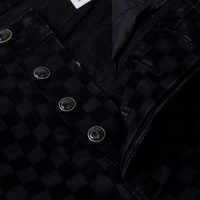 Monogram Jeans Negro Checkered