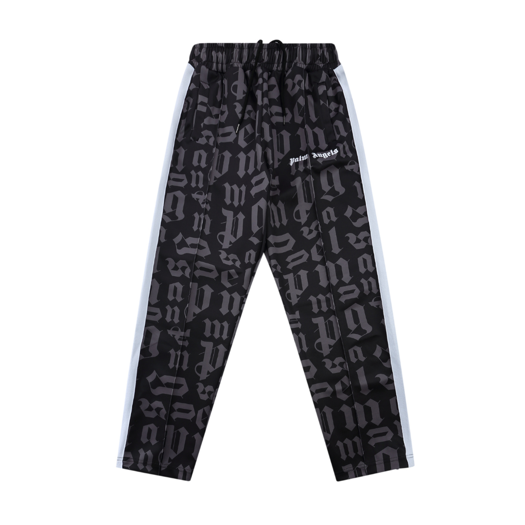 Conjunto Palm Angels Negro Marron Monograma