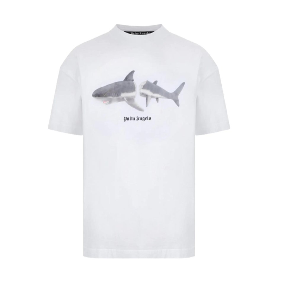 Palm Angels Palm Shark T-shirt - Negro Negro Tiburón Blanco