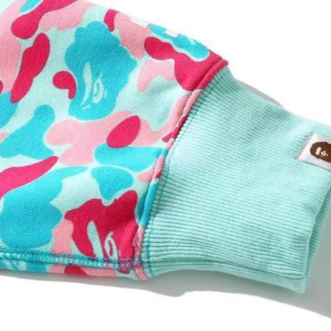 Bape Zip Hoodie Camo Rosa 4