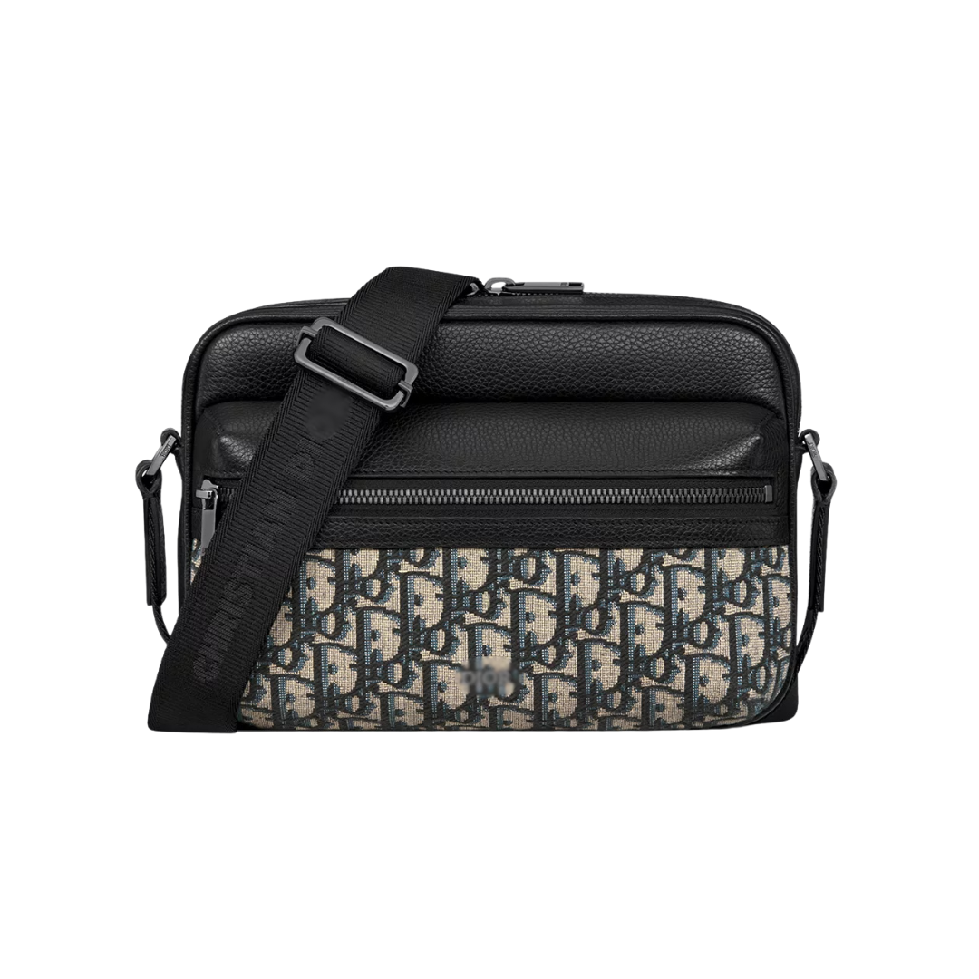 Messenger Monogram Bag Estampado Azul Beige