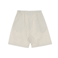 Essentials Shorts Liso Gris Logo Negro