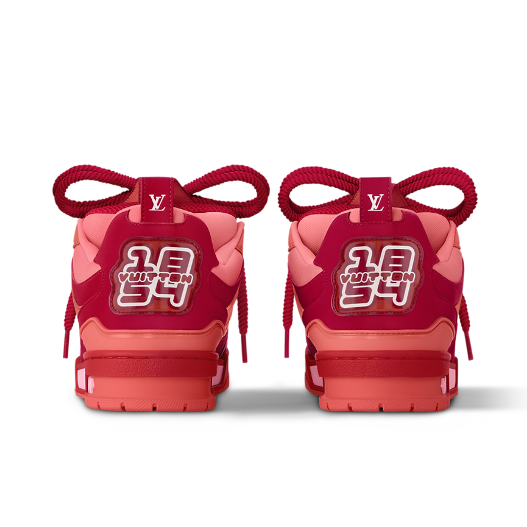 Skater Monogram Trainer Rosado Puntos Blancos