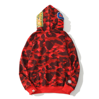 Bape Zip Hoodie Camo Negro Rojo 2