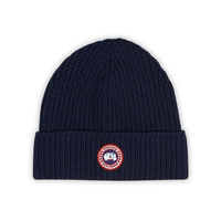 Goose Black Ribbed Beanie