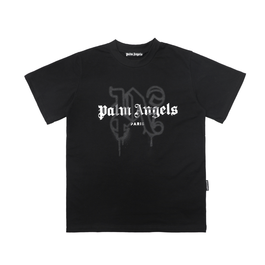 Palm Angels Palm Paris T-shirt - Blanco Blanco Negro
