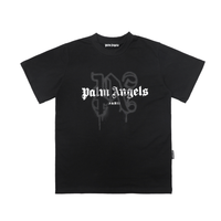 Palm Angels Palm Paris T-shirt - Negro Cielo Blanco Angel
