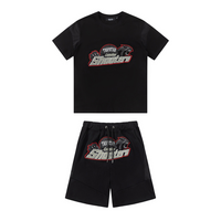 Conjunto Trapstar Negro Negro Rojo 4