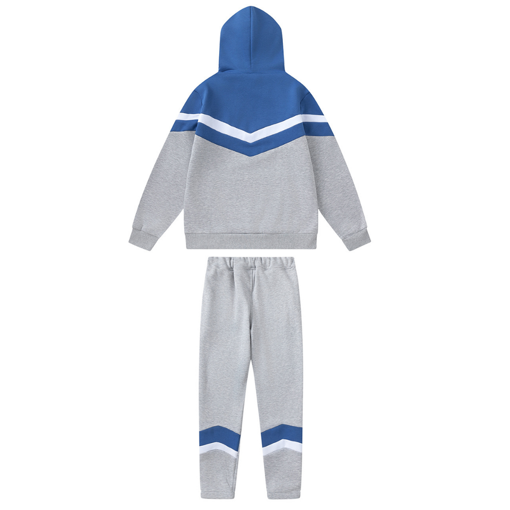 V-Stripe Hooded Blue Tracksuit · Nova Neta · Nova Neta