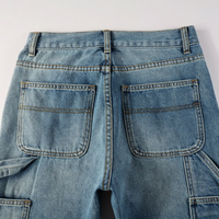 Amr Blue Patch Flared Jeans Azul 2