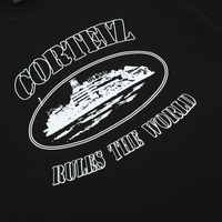 Rules The World Black T-shirt Cortez Negro Barco