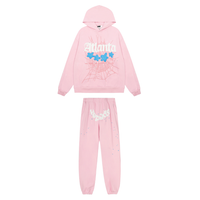 Conjunto Sp5der Rosa Azul Blanco Estrellas