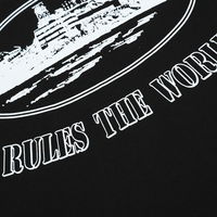 Rules The World Black T-shirt Cortez Negro Barco