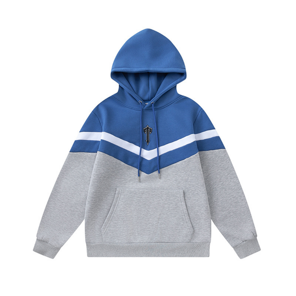 V-Stripe Hooded Blue Tracksuit · Nova Neta · Nova Neta