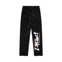 Buzo Sp5der Negro Negro Pájaro Rojo