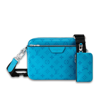 Messenger Trio Bag Azul Monograma
