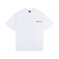 Camiseta Stussy Blanco/Rojo