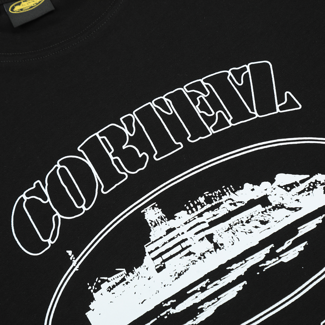 Rules The World Black T-shirt Cortez Negro Barco